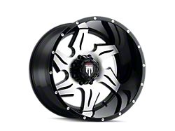 American Truxx Ninja Gloss Black Milled Wheel; 22x14; -76mm Offset (05-10 Jeep Grand Cherokee WK)