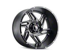 American Truxx Spurs Satin Black Milled Wheel; 24x14; -76mm Offset (05-10 Jeep Grand Cherokee WK)