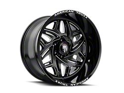 American Truxx Euphoria Gloss Black Milled Wheel; 20x10; -19mm Offset (11-21 Jeep Grand Cherokee WK2)