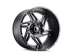 American Truxx Spurs Satin Black Milled Wheel; 24x14; -76mm Offset (18-24 Jeep Wrangler JL)