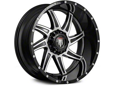 American Truxx Vortex Gloss Black Machined 6-Lug Wheel; 20x10; -24mm Offset (16-23 Tacoma)