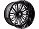 American Truxx Butcher Gloss Black Milled 6-Lug Wheel; 20x9; -12mm Offset (22-24 Tundra)