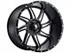 American Truxx Vortex Gloss Black Milled 6-Lug Wheel; 22x12; -44mm Offset (22-24 Tundra)