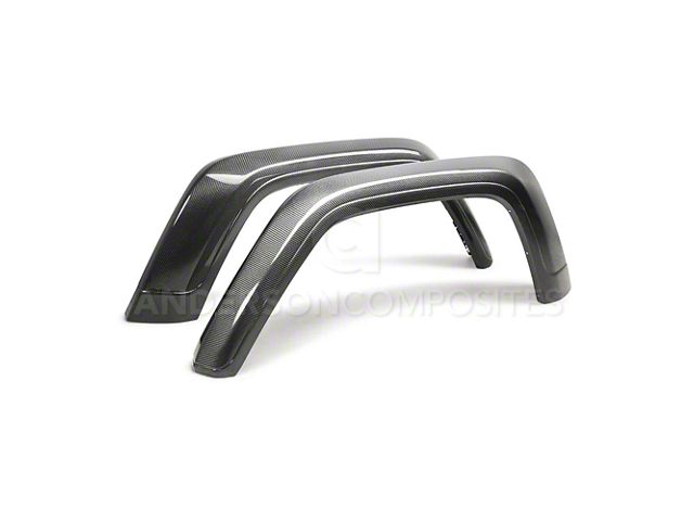 Anderson Composites Type-OE Rear Fender Flares; Carbon Fiber (20-24 Jeep Gladiator JT)