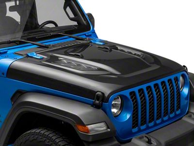 Anderson Composites Type-OE Rubicon Style Hood; Carbon Fiber (20-25 Jeep Gladiator JT)