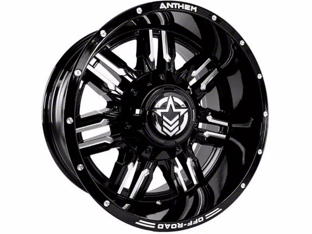 Anthem Off-Road Equalizer Gloss Black Milled 6-Lug Wheel; 20x9; 0mm Offset (03-09 4Runner)