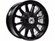 Anthem Off-Road Intimidator Gloss Black Milled 6-Lug Wheel; 18x9; -12mm Offset (04-15 Titan)