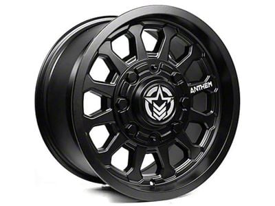 Anthem Off-Road Intimidator Satin Black 6-Lug Wheel; 18x9; -12mm Offset (04-15 Titan)