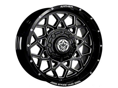 Anthem Off-Road Avenger Gloss Black Milled 6-Lug Wheel; 20x10; -18mm Offset (05-21 Frontier)