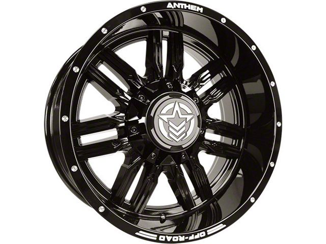 Anthem Off-Road Equalizer Gloss Black 6-Lug Wheel; 18x9; 0mm Offset (05-21 Frontier)