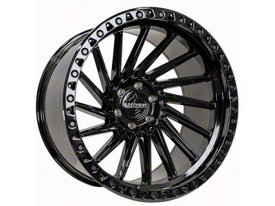 Anthem Off-Road Turbine Gloss Black 6-Lug Wheel; 22x12; -24mm Offset (05-15 Tacoma)