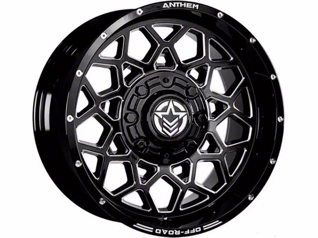 Anthem Off-Road Avenger Gloss Black Milled 5-Lug Wheel; 18x9; 18mm Offset (07-13 Tundra)