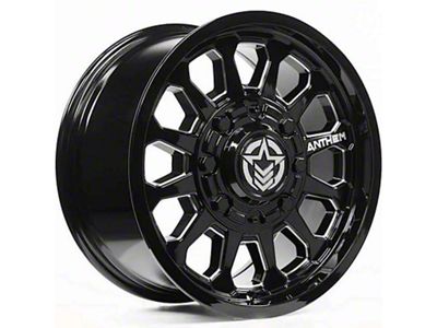 Anthem Off-Road Intimidator Gloss Black Milled 5-Lug Wheel; 18x9; 18mm Offset (07-13 Tundra)