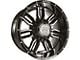 Anthem Off-Road Equalizer Gloss Black with Gray 6-Lug Wheel; 20x10; -24mm Offset (10-24 4Runner)