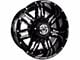 Anthem Off-Road Equalizer Gloss Black Milled 6-Lug Wheel; 18x9; -12mm Offset (10-24 4Runner)