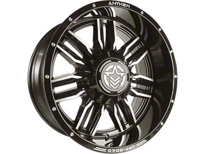 Anthem Off-Road Equalizer Gloss Black with Gray 6-Lug Wheel; 20x10; -24mm Offset (2024 Tacoma)