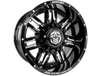 Anthem Off-Road Equalizer Gloss Black Milled 6-Lug Wheel; 18x10; -24mm Offset (2024 Tacoma)