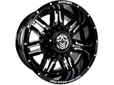 Anthem Off-Road Equalizer Gloss Black Milled 6-Lug Wheel; 20x9; 0mm Offset (2024 Tacoma)