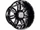 Anthem Off-Road Equalizer Gloss Black with Gray Tint Milled 6-Lug Wheel; 20x10; -24mm Offset (10-24 4Runner)