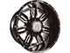 Anthem Off-Road Equalizer Gloss Black with Gray 6-Lug Wheel; 20x12; -44mm Offset (10-24 4Runner)