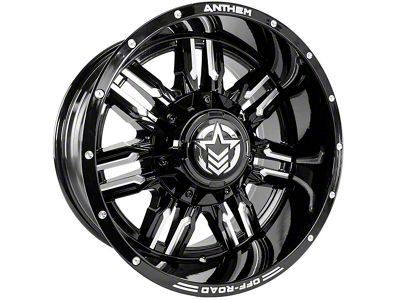 Anthem Off-Road Equalizer Gloss Black Milled 6-Lug Wheel; 18x10; -24mm Offset (10-24 4Runner)