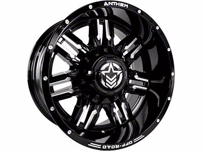 Anthem Off-Road Equalizer Gloss Black Milled 6-Lug Wheel; 20x10; -24mm Offset (10-24 4Runner)