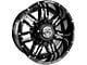 Anthem Off-Road Equalizer Gloss Black Milled 6-Lug Wheel; 18x10; -24mm Offset (21-24 Bronco, Excluding Raptor)