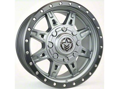 Anthem Off-Road Rogue Titanium Gray Wheel; 17x8.5; 0mm Offset (20-24 Jeep Gladiator JT)