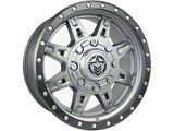 Anthem Off-Road Rogue Titanium Gray Wheel; 17x9; -12mm Offset (20-25 Jeep Gladiator JT)