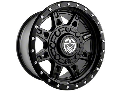 Anthem Off-Road Rogue Satin Black Wheel; 17x9; -12mm Offset (20-24 Jeep Gladiator JT)