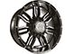 Anthem Off-Road Equalizer Gloss Black with Gray Wheel; 20x10; -24mm Offset (93-98 Jeep Grand Cherokee ZJ)