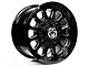 Anthem Off-Road Intimidator Gloss Black Milled Wheel; 17x9; 0mm Offset (05-10 Jeep Grand Cherokee WK, Excluding SRT8)