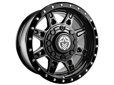 Anthem Off-Road Rogue Gloss Black Milled Wheel; 17x9; -12mm Offset (05-10 Jeep Grand Cherokee WK, Excluding SRT8)