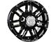 Anthem Off-Road Equalizer Gloss Black Milled Wheel; 18x9; -12mm Offset (99-04 Jeep Grand Cherokee WJ)