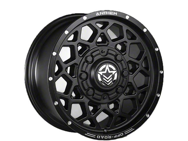 Anthem Off-Road Avenger Satin Black Wheel; 18x9 (18-24 Jeep Wrangler JL)