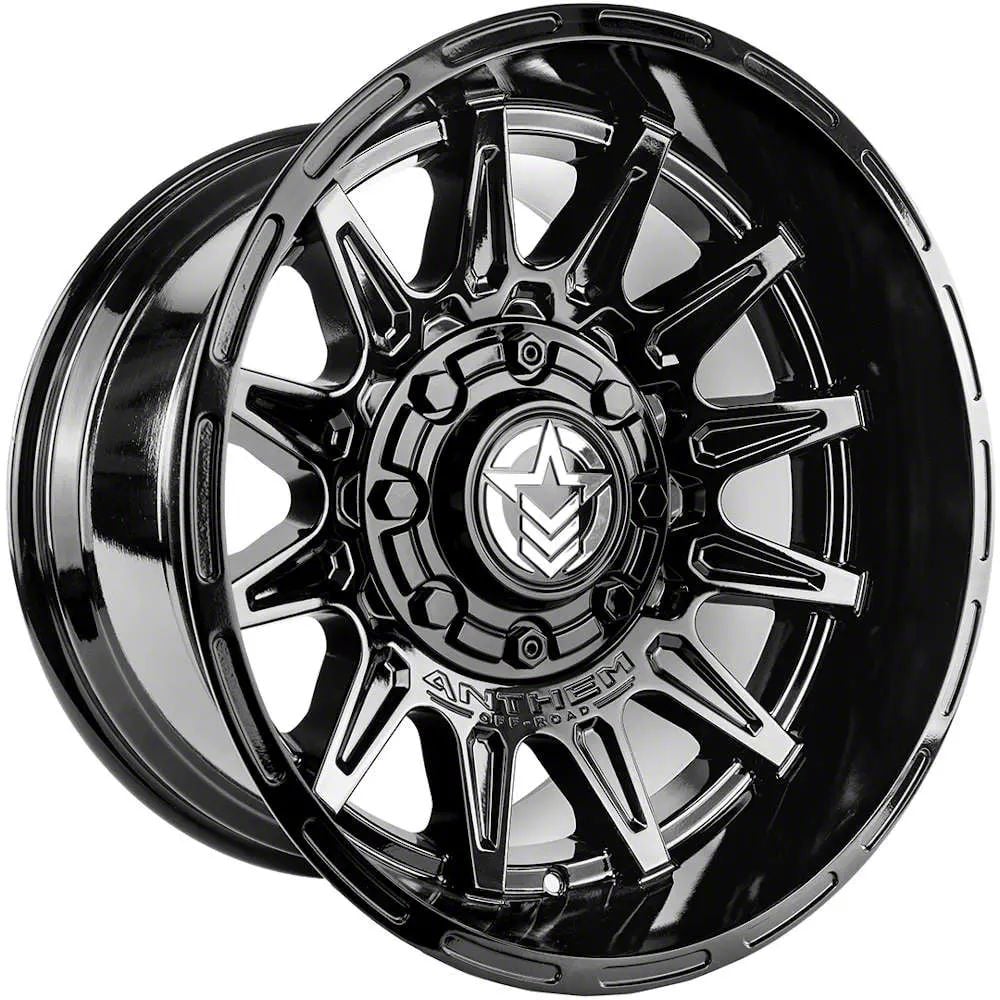 Anthem Off-Road Jeep Wrangler Liberty Gloss Black Wheel; 20x12; -44mm ...