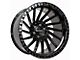 Anthem Off-Road Turbine Gloss Black 6-Lug Wheel; 22x12; -24mm Offset (16-23 Tacoma)