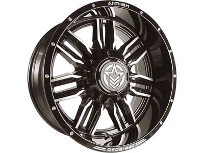 Anthem Off-Road Equalizer Gloss Black with Gray Tint Milled 5-Lug Wheel; 20x10; -24mm Offset (14-21 Tundra)