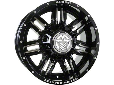 Anthem Off-Road Equalizer Gloss Black Milled 6-Lug Wheel; 18x9; -12mm Offset (05-15 Tacoma)