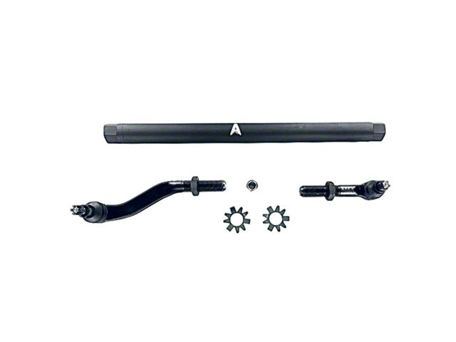 Apex Chassis 2.5-Ton Drag Link Assembly with Flip Kit; Black Aluminum (20-24 Jeep Gladiator JT)