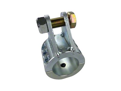 Apex Chassis Double Shear Hydro Assist Stabilizer Tie Rod Clamp; Zinc; 1.75-Inch ID (20-25 Jeep Gladiator JT)