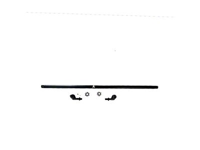 Apex Chassis 1-Ton Tie Rod Kit; Black Aluminum (07-18 Jeep Wrangler JK)