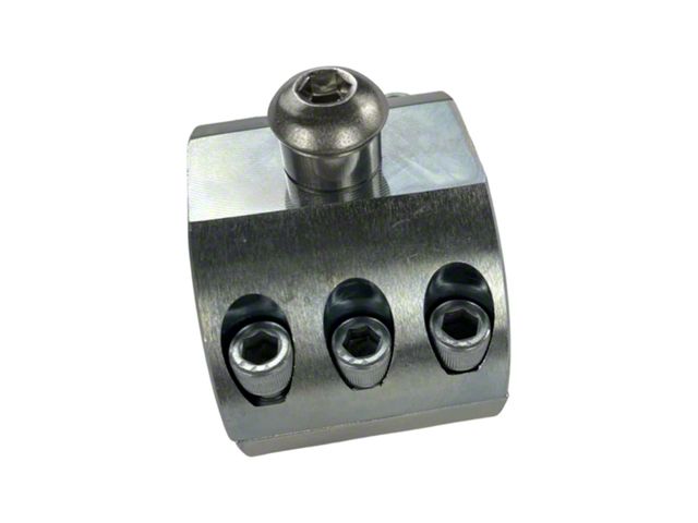 Apex Chassis FOX ATS Stabilizer Tie Rod Clamp; Zinc; 1.75-Inch ID (07-24 Jeep Wrangler JK & JL)