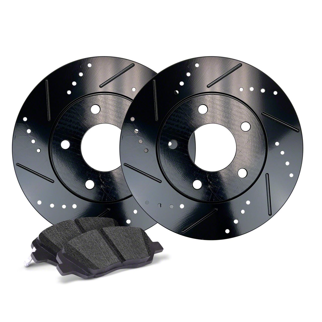 Apex One Jeep Wrangler Elite Cross-Drill and Slots Brake Rotor and ...