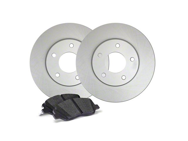 Apex One Enviro-Friendly Geomet OE Brake Rotor and Friction Point Pad Kit; Rear (03-06 Jeep Wrangler TJ w/ Rear Disc Brakes)