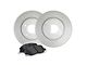 Apex One Enviro-Friendly Geomet OE Brake Rotor and Friction Point Pad Kit; Rear (03-06 Jeep Wrangler TJ w/ Rear Disc Brakes)