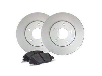 Apex One Enviro-Friendly Geomet OE Brake Rotor and Friction Point Pad Kit; Rear (18-24 Jeep Wrangler JL Rubicon, Sahara, Excluding 4xe & Rubicon 392)