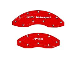 Apex Overlay Gen III Brake Caliper Overlays; Red; Front and Rear (21-24 Bronco w/ 18+ Inch Wheels)