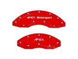 Apex Overlay Gen III Brake Caliper Overlays; Red; Front and Rear (05-24 Tacoma w/ 18+ Inch Wheels)