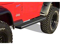 5-Inch iStep Running Boards; Black (87-06 Jeep Wrangler YJ & TJ, Excluding Unlimited)